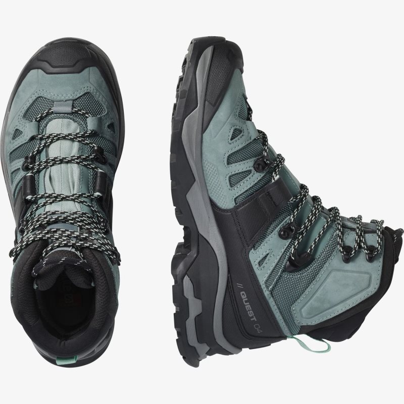 Chaussure de Randonnée Salomon QUEST 4 GORE-TEX Turquoise Femme | XAX-2199546