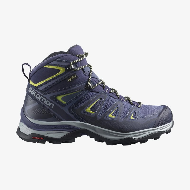 Chaussure de Randonnée Salomon X ULTRA 3 MID GORE-TEX Bleu Femme | FCG-6121192