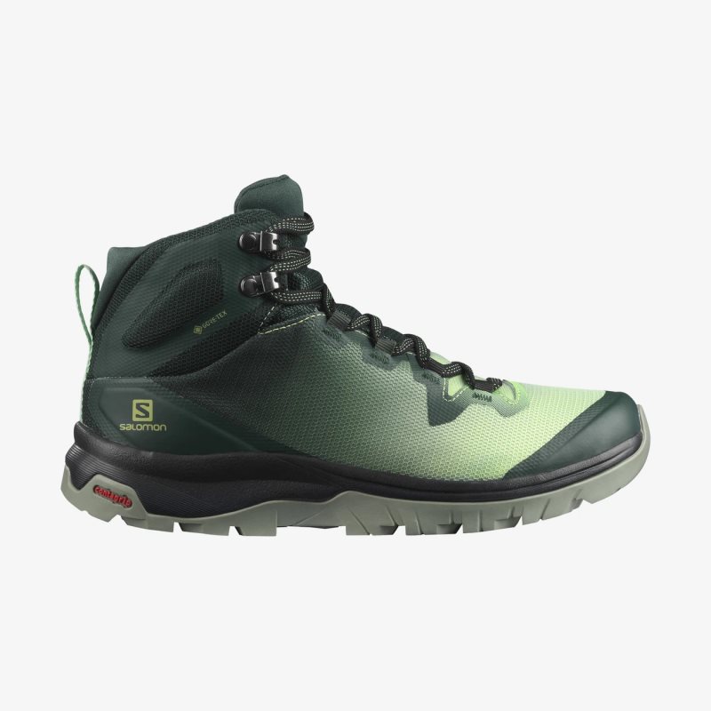 Chaussure de Randonnée Salomon VAYA MID GORE-TEX Vert Femme | VGO-1162745