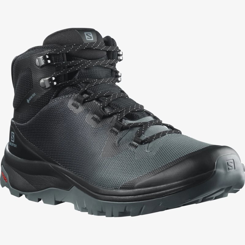 Chaussure de Randonnée Salomon VAYA MID GORE-TEX Noir Femme | BIJ-3177628