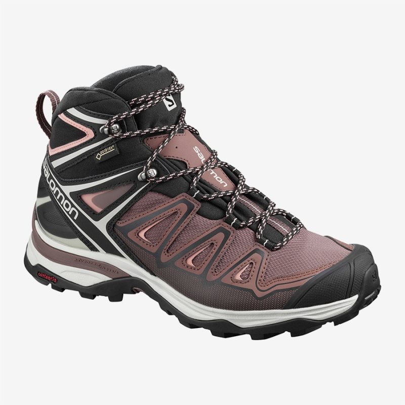 Chaussure de Randonnée Salomon X ULTRA 3 MID GTX W Marron Femme | DSW-4437827