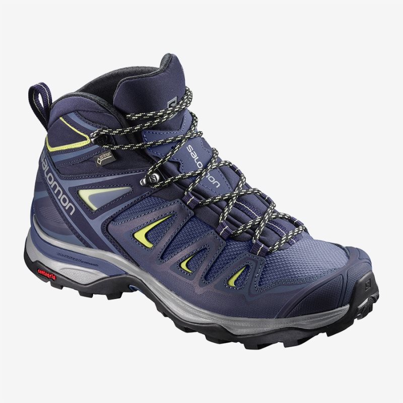 Chaussure de Randonnée Salomon X ULTRA 3 WIDE MID GTX W Bleu Femme | MHU-1046673