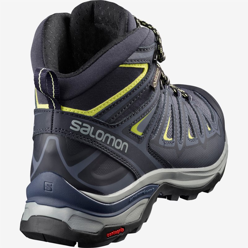 Chaussure de Randonnée Salomon X ULTRA 3 MID GTX W Bleu Marine Femme | SOK-9367982