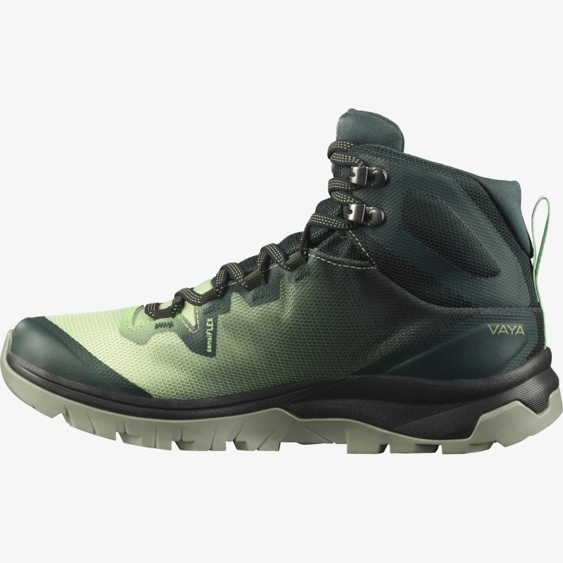 Chaussure de Randonnée Salomon VAYA MID GORE-TEX Vert Femme | VGO-1162745