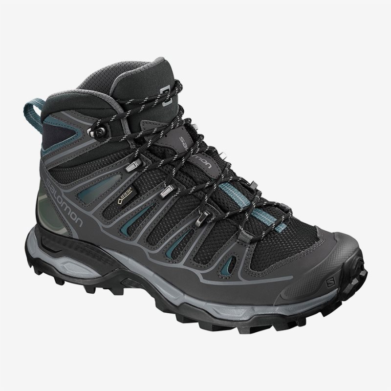 Chaussure de Randonnée Salomon X ULTRA MID 2 W SPIKES GTX Noir Femme | JBB-6400416