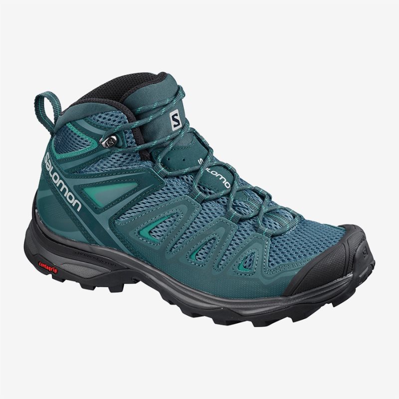 Chaussure de Randonnée Salomon X ULTRA MID 3 AERO W Turquoise Femme | TQF-4448002