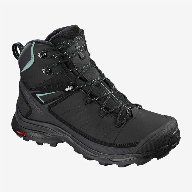 Chaussure de Randonnée Salomon X ULTRA MID WINTER CS WP W Noir Femme | OOO-5324236