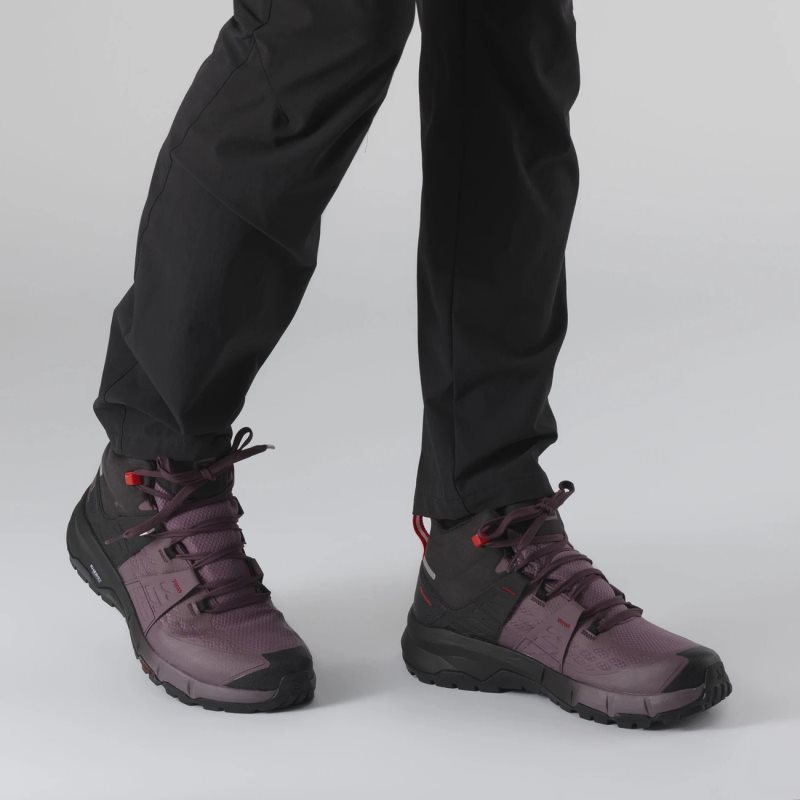 Chaussure de Randonnée Salomon ODYSSEY MID GTX W Violette/Noir Femme | WZA-5375698