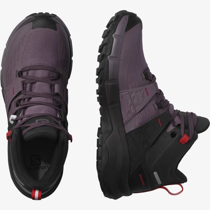 Chaussure de Randonnée Salomon ODYSSEY MID GTX W Violette/Noir Femme | WZA-5375698