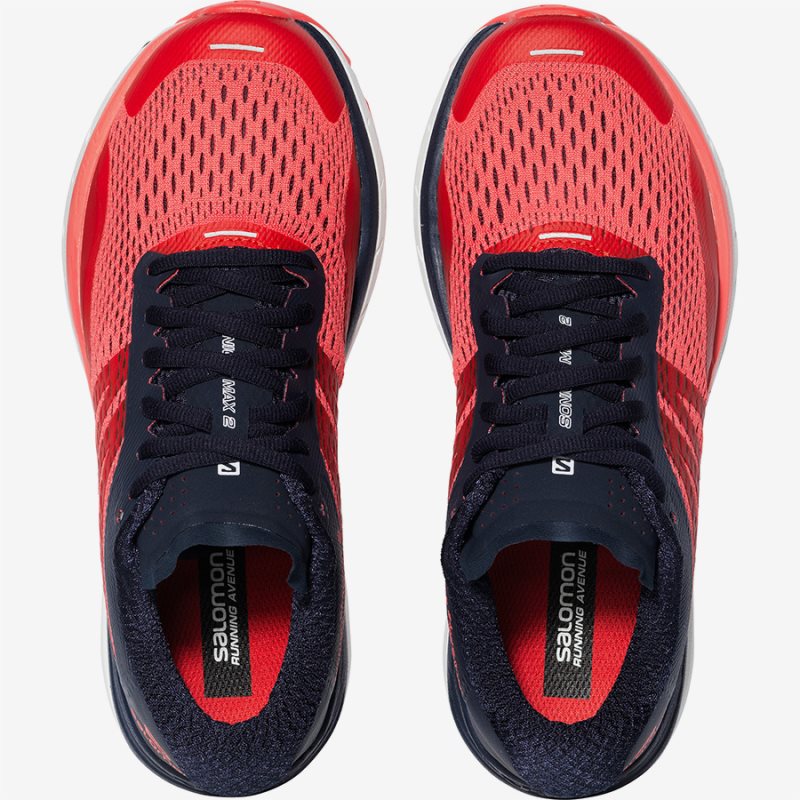 Chaussure Running Salomon SONIC RA MAX 2 W Rouge Femme | QKI-8233562