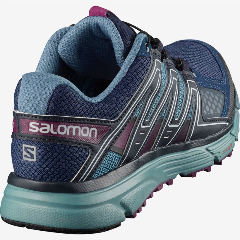 Chaussure Running Salomon X-MISSION 3 W Bleu Marine Femme | EVB-4277191