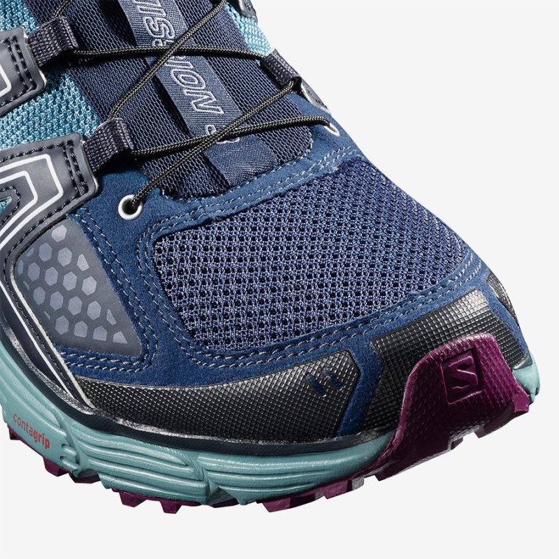 Chaussure Running Salomon X-MISSION 3 W Bleu Marine Femme | EVB-4277191