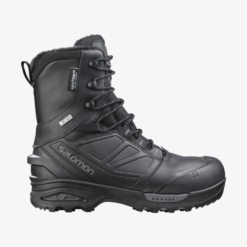 Chaussure Hiver Salomon TOUNDRA FORCES CLIMASALOMON WATERPROOF Noir Femme | ADM-9030797