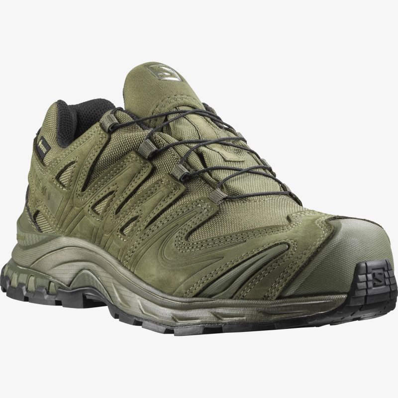 Chaussure Hiver Salomon XA FORCES GORE-TEX Vert Olive Femme | DVT-6206609