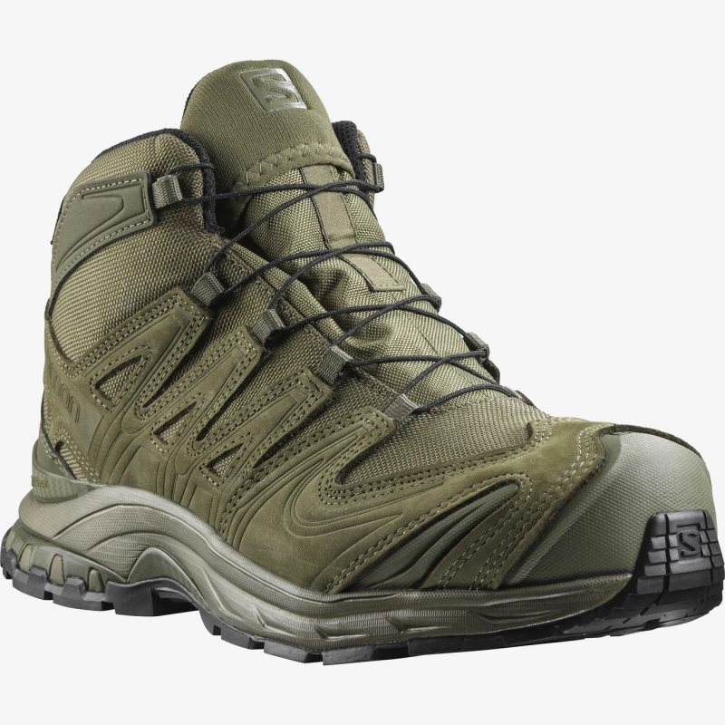 Chaussure Hiver Salomon XA FORCES MID EN Vert Olive Femme | DCU-2512801