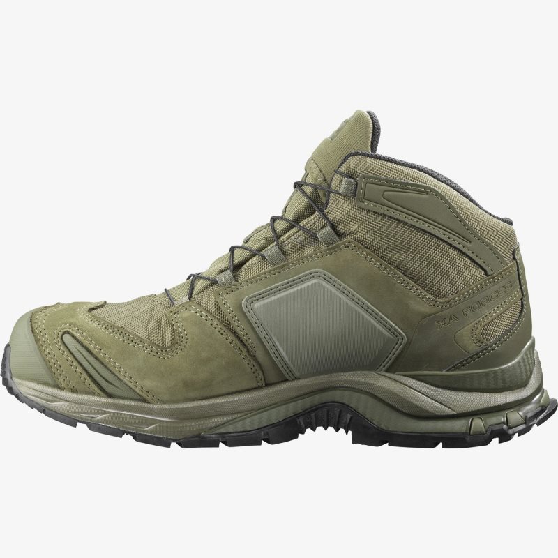 Chaussure Hiver Salomon XA FORCES MID EN Vert Olive Femme | DCU-2512801