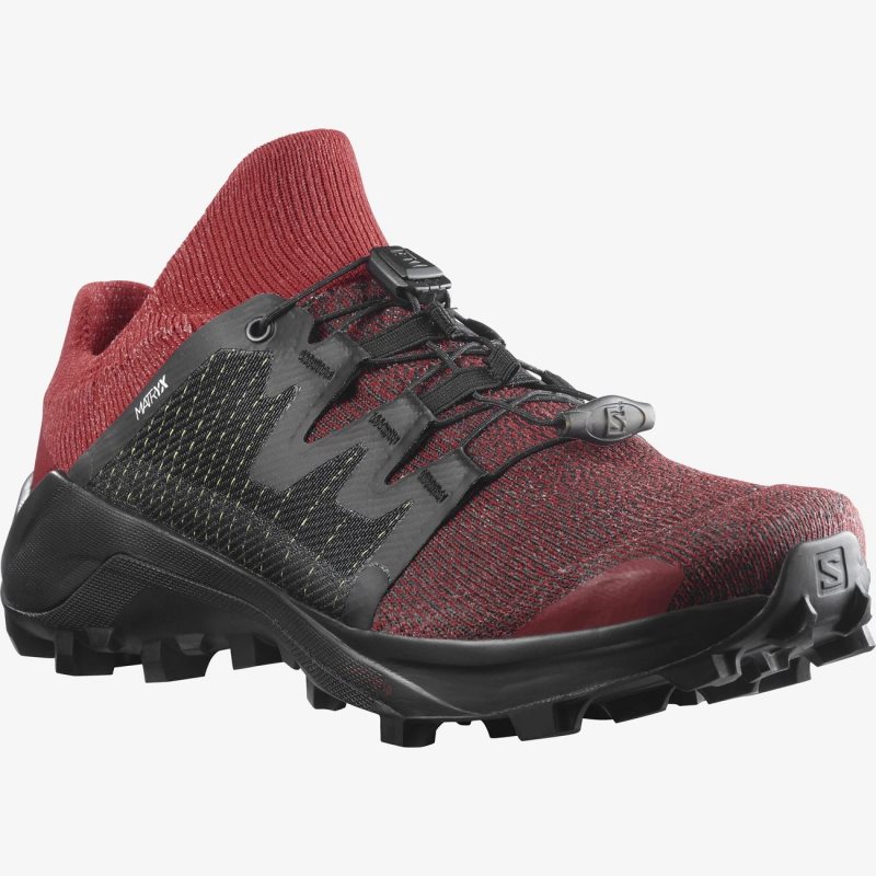 Chaussure Trail Salomon CROSS W/PRO Rouge/Noir Femme | JRJ-7273001