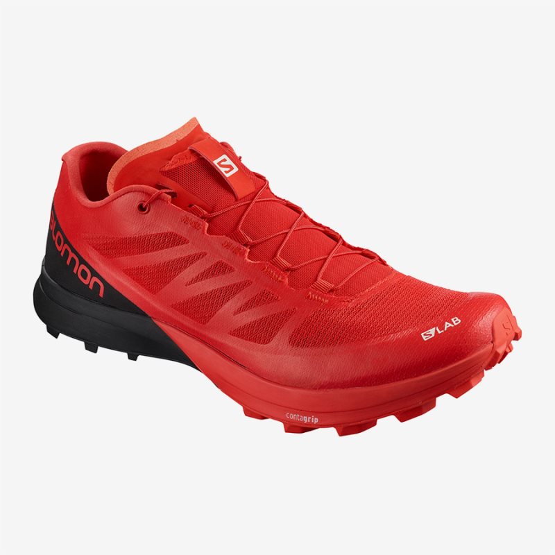 Chaussure Trail Salomon S/LAB SENSE 7 SG Rouge Femme | FCE-6488586