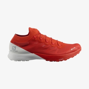 Chaussure Trail Salomon S/LAB SENSE 8 Rouge/Blanche Femme | ETY-7843276