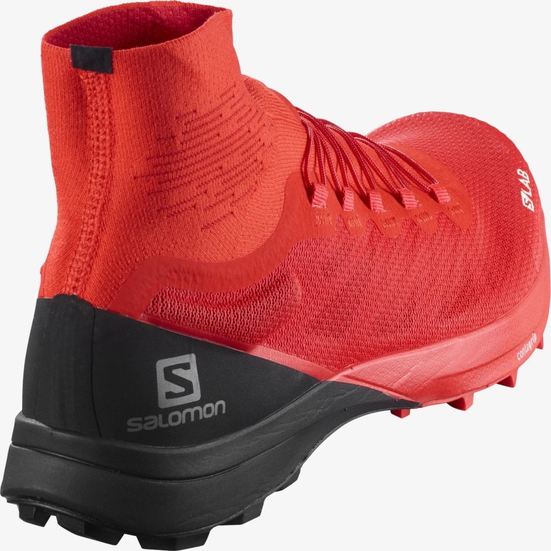 Chaussure Trail Salomon S/LAB SENSE 8 SOFTGROUND Rouge Femme | LMT-7227803