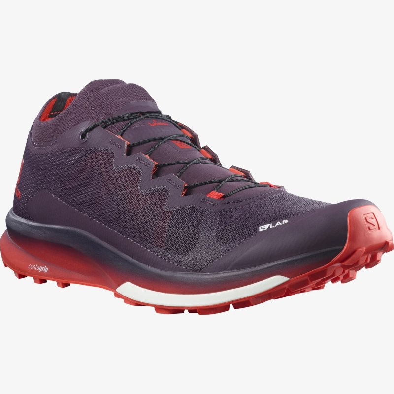 Chaussure Trail Salomon S/LAB ULTRA 3 Rouge Femme | YSF-1389180