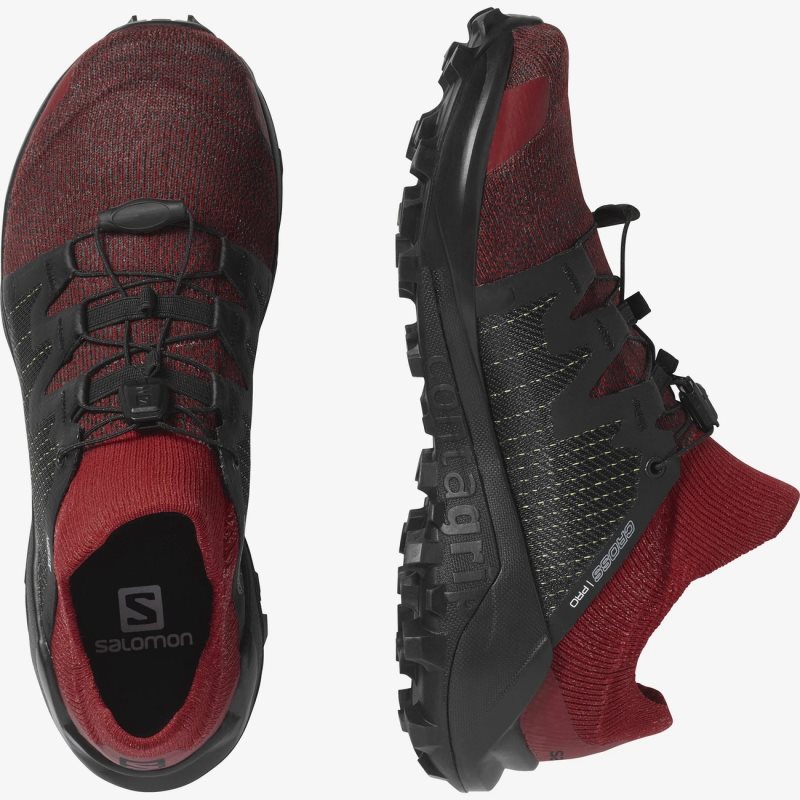 Chaussure Trail Salomon CROSS W/PRO Rouge/Noir Femme | JRJ-7273001