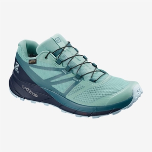 Chaussure Trail Salomon SENSE RIDE 2 GTX INVIS FIT W Turquoise Femme | RTZ-2812140