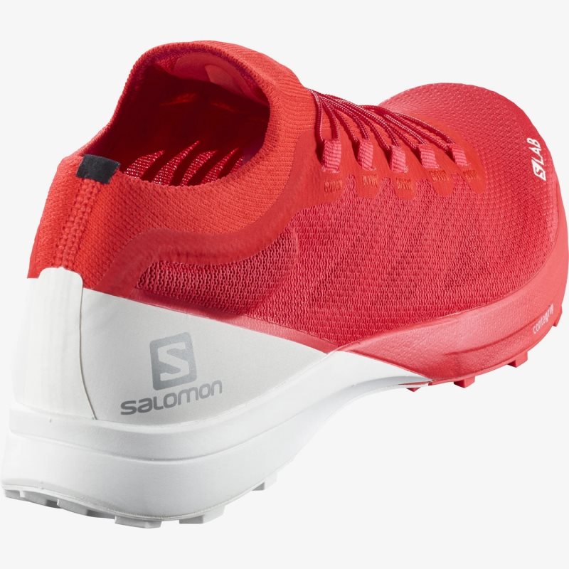 Chaussure Trail Salomon S/LAB SENSE 8 Rouge/Blanche Femme | ETY-7843276