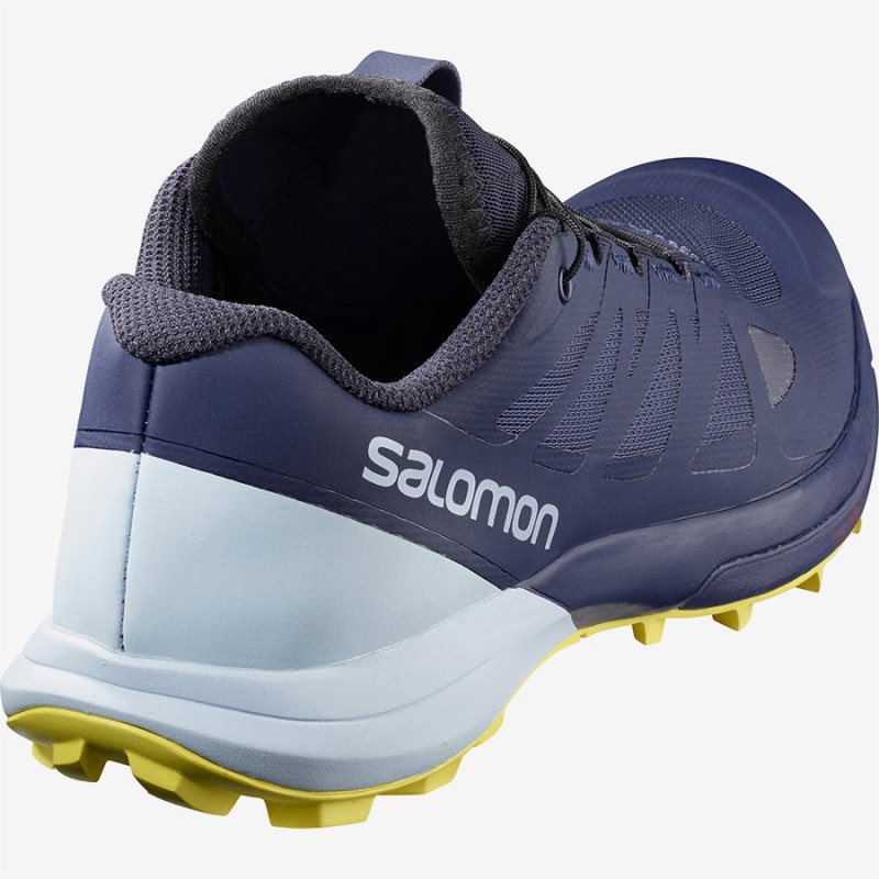 Chaussure Trail Salomon SENSE PRO 3 W Bleu Marine Femme | TGG-4796056