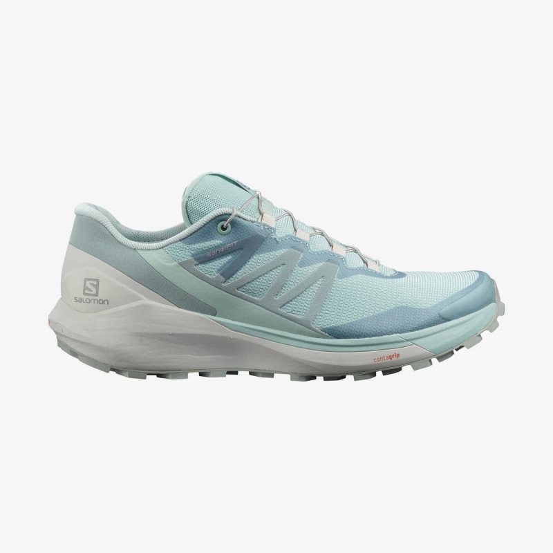 Chaussure Trail Salomon SENSE RIDE 4 Turquoise Femme | BRQ-1741339