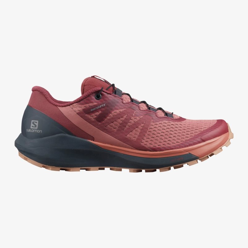 Chaussure Trail Salomon SENSE RIDE 4 Rouge Femme | RWK-6460880