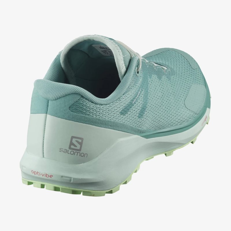 Chaussure Trail Salomon SENSE RIDE 3 W Vert Femme | WYT-6248423