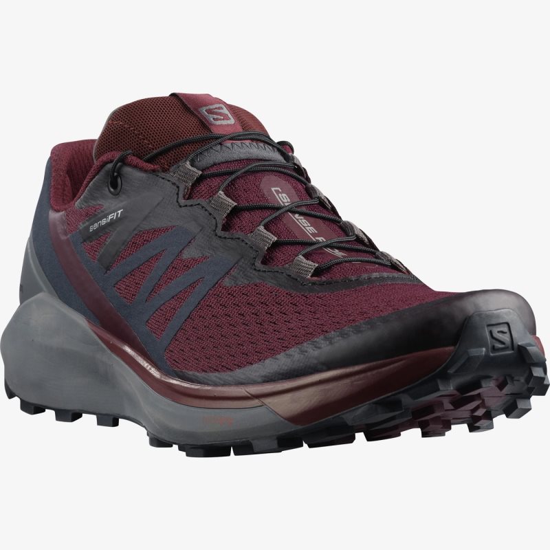 Chaussure Trail Salomon SENSE RIDE 4 Rouge Femme | WRM-5714514