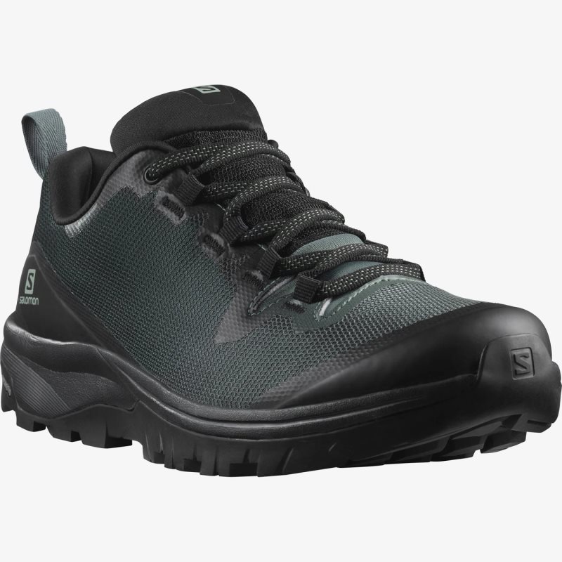 Chaussure de Randonnée Salomon VAYA GORE-TEX Noir/Vert Femme | BKK-5990926