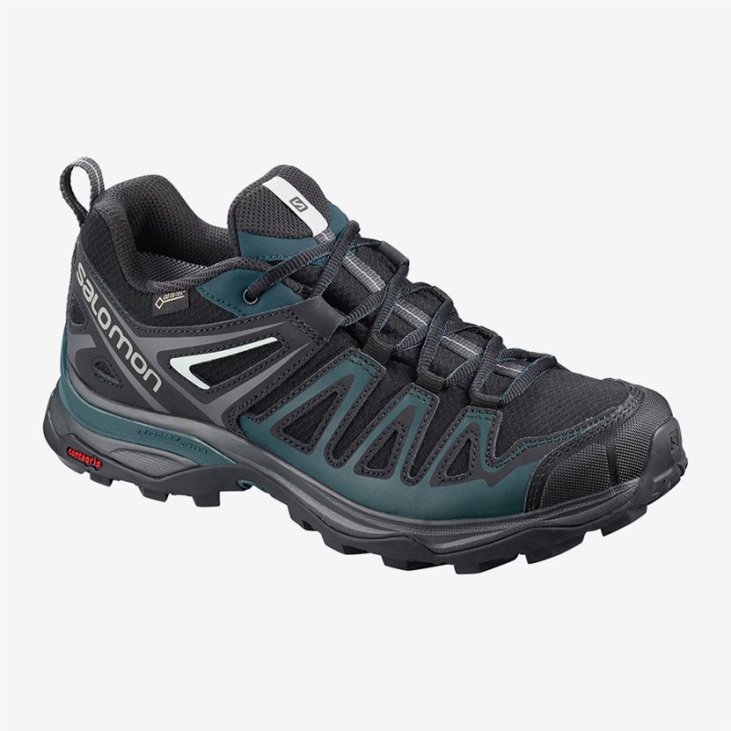 Chaussure de Randonnée Salomon X ULTRA 3 PRIME GTX W Noir/Vert Femme | DGA-2586960