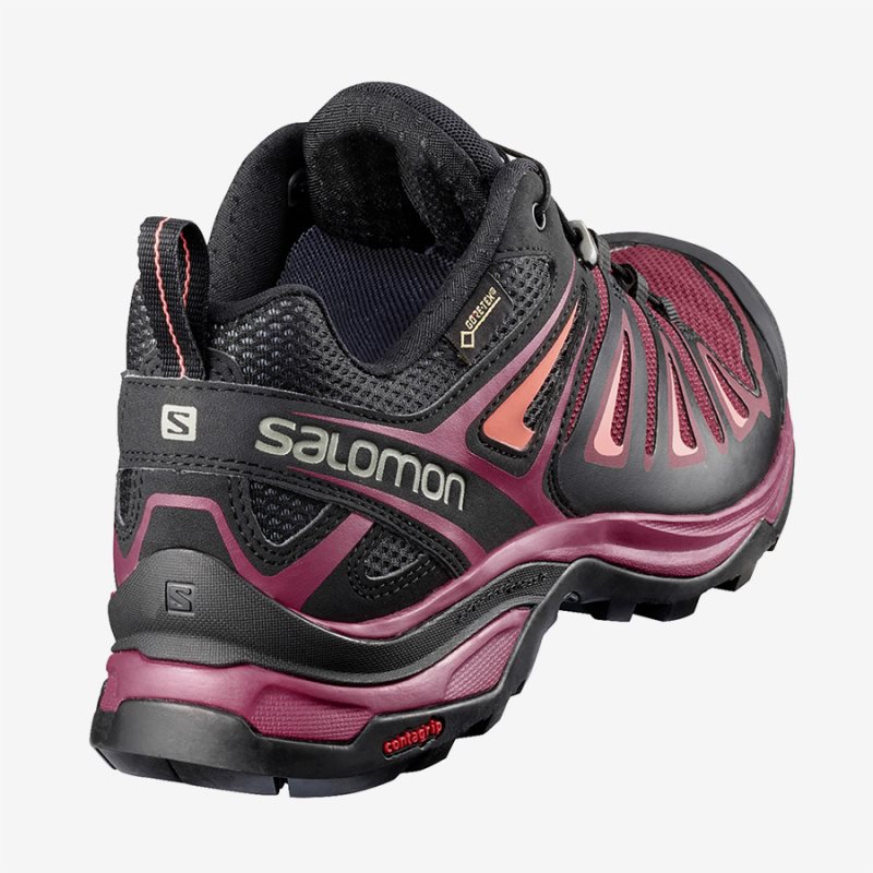 Chaussure de Randonnée Salomon X ULTRA 3 GTX W Rouge Femme | VGY-4298604