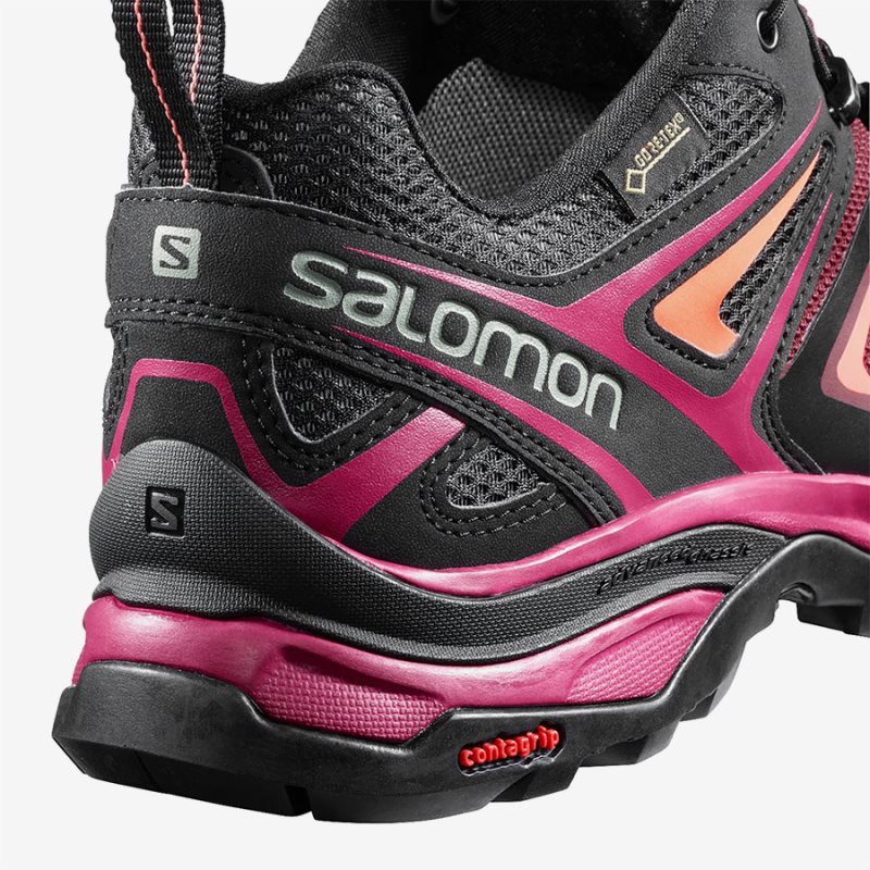 Chaussure de Randonnée Salomon X ULTRA 3 GTX W Rouge Femme | VGY-4298604