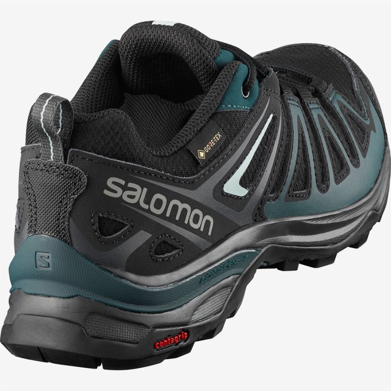 Chaussure de Randonnée Salomon X ULTRA 3 PRIME GTX W Noir/Vert Femme | DGA-2586960