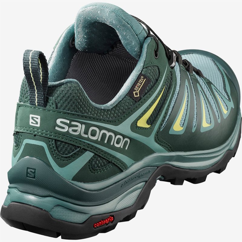 Chaussure de Randonnée Salomon X ULTRA 3 WIDE GTX W Turquoise Femme | QHI-2873168