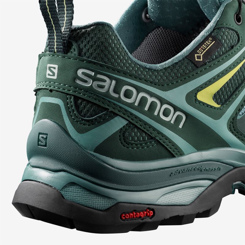 Chaussure de Randonnée Salomon X ULTRA 3 WIDE GTX W Turquoise Femme | QHI-2873168