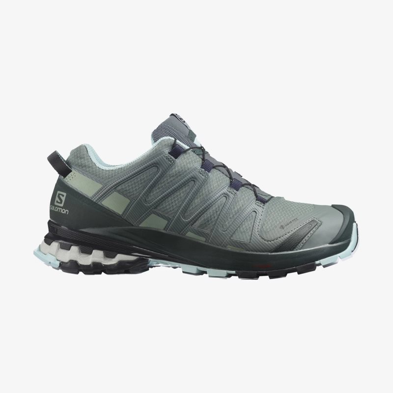 Chaussure de Randonnée Salomon XA PRO 3D v8 GORE-TEX Vert Femme | LYI-4806629