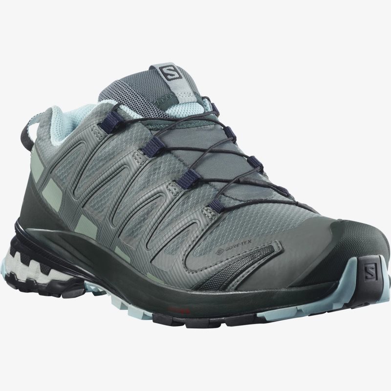 Chaussure de Randonnée Salomon XA PRO 3D v8 GORE-TEX Vert Femme | LYI-4806629