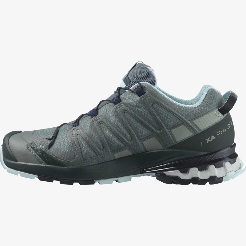 Chaussure de Randonnée Salomon XA PRO 3D v8 GORE-TEX Vert Femme | LYI-4806629