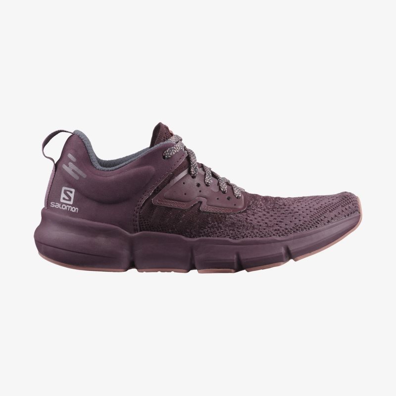 Chaussure Running Salomon PREDICT SOC W Bordeaux Femme | YQC-1259880