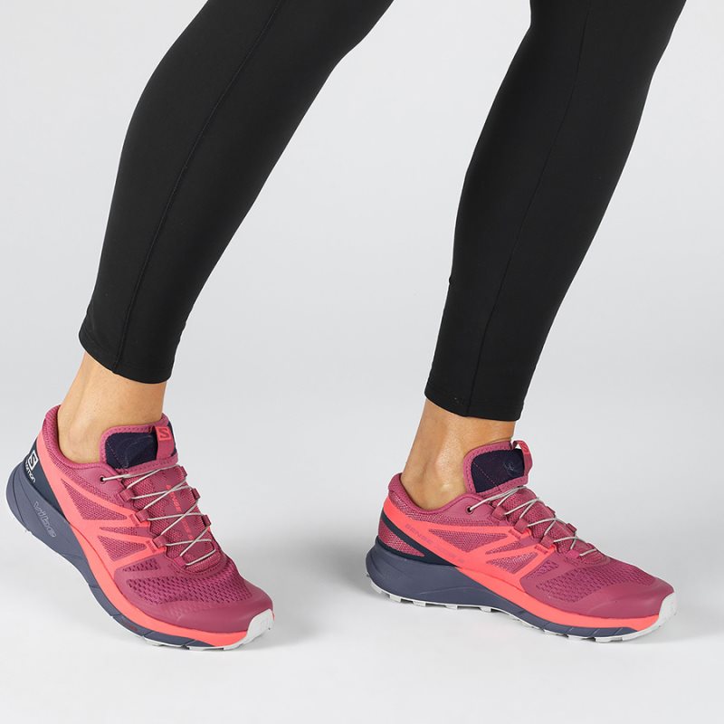 Chaussure Running Salomon SENSE RIDE 2 W Rose Femme | ZKR-1471650