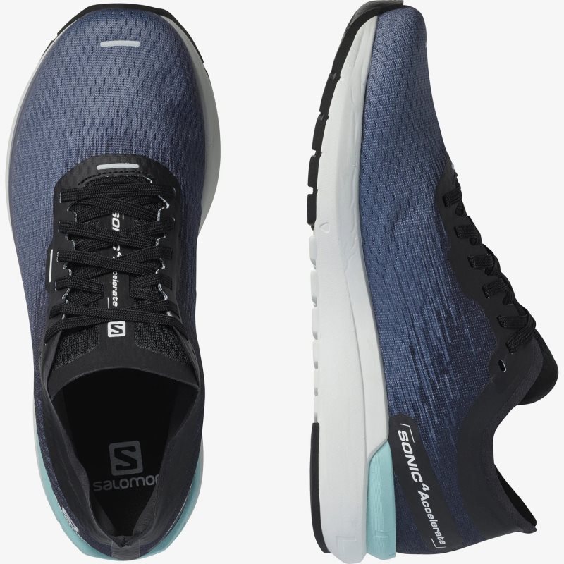 Chaussure Running Salomon SONIC 4 Accelerate Bleu Marine Femme | AAD-2114770