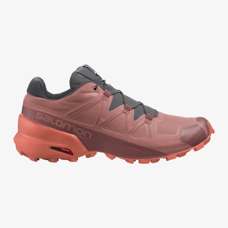 Chaussure Trail Salomon SPEEDCROSS 5 Rouge Femme | BAZ-5176312