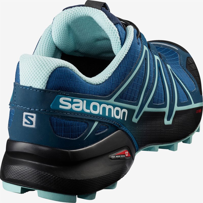 Chaussure Trail Salomon SPEEDCROSS 4 WIDE W Bleu Femme | ARV-8701111