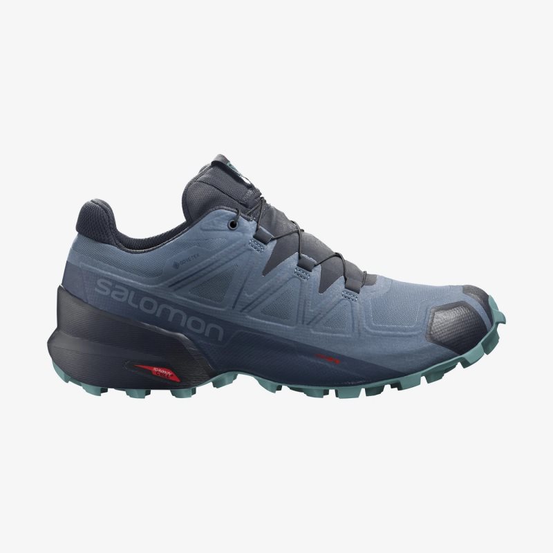 Chaussure Trail Salomon SPEEDCROSS 5 GORE-TEX Bleu Femme | RRF-0963438