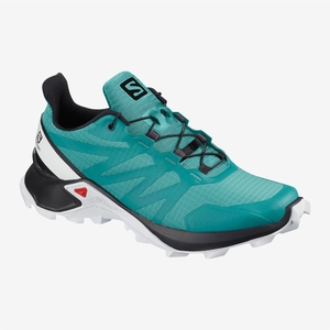 Chaussure Trail Salomon SUPERCROSS W Turquoise Femme | LAS-4037473